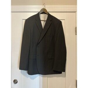 Raspinni Lined Gray Striped Black Blazer Sport Coat Suit Jacket Men’s Size 48 R